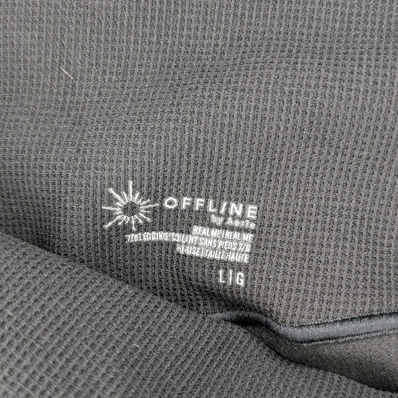 Aerie║Offline Real Me 7/8 Waffle Knit Legging║Size L - Picture 3 of 7